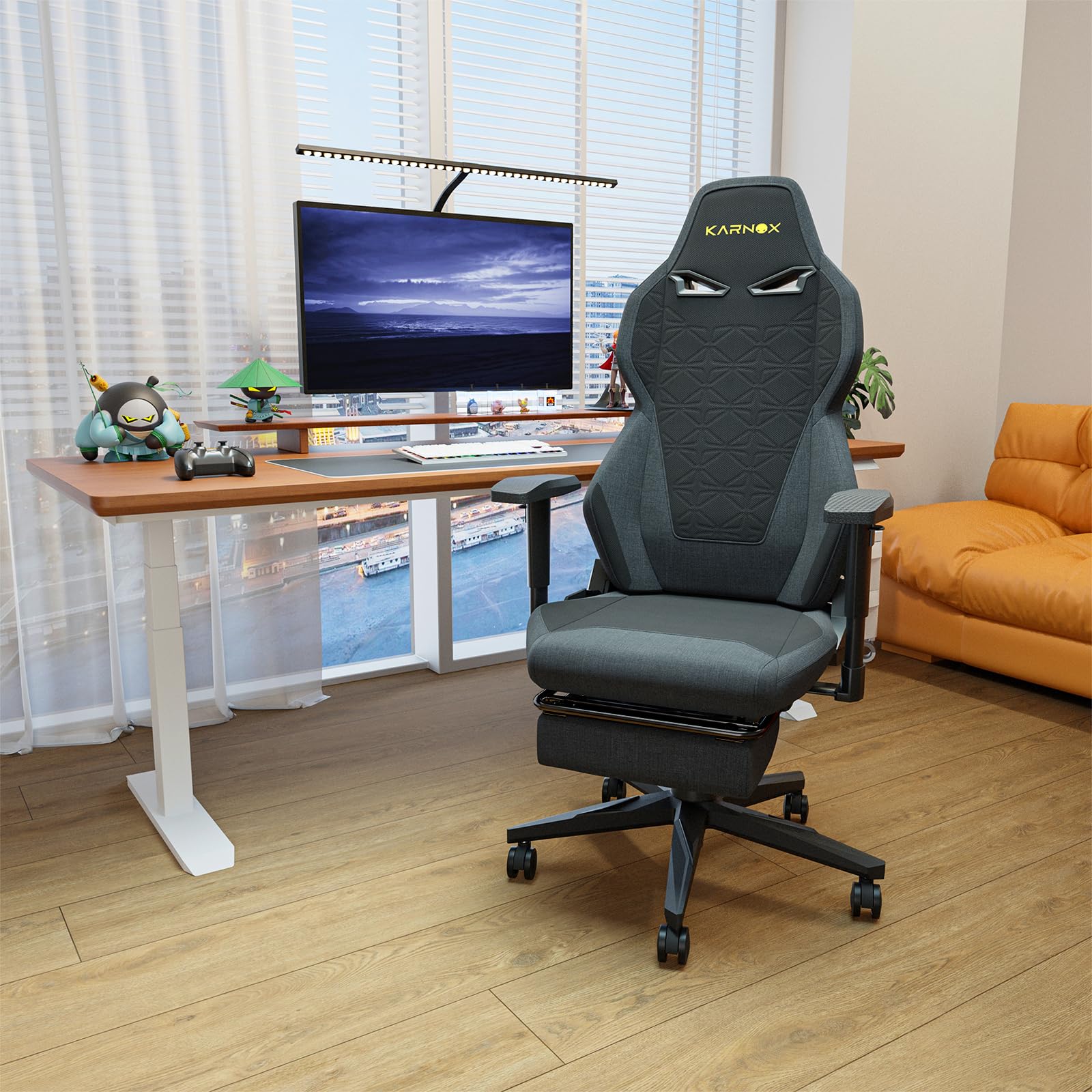 Amazon.co.jp: KARNOX ゲーミングチェア PCチェア ハイバック 背もたれ